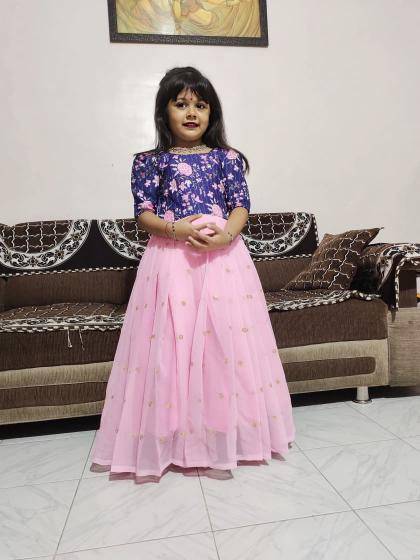 NEW LAUNCING KIDS GOWN Georgette Kidswear suppliers in Ahmedabad